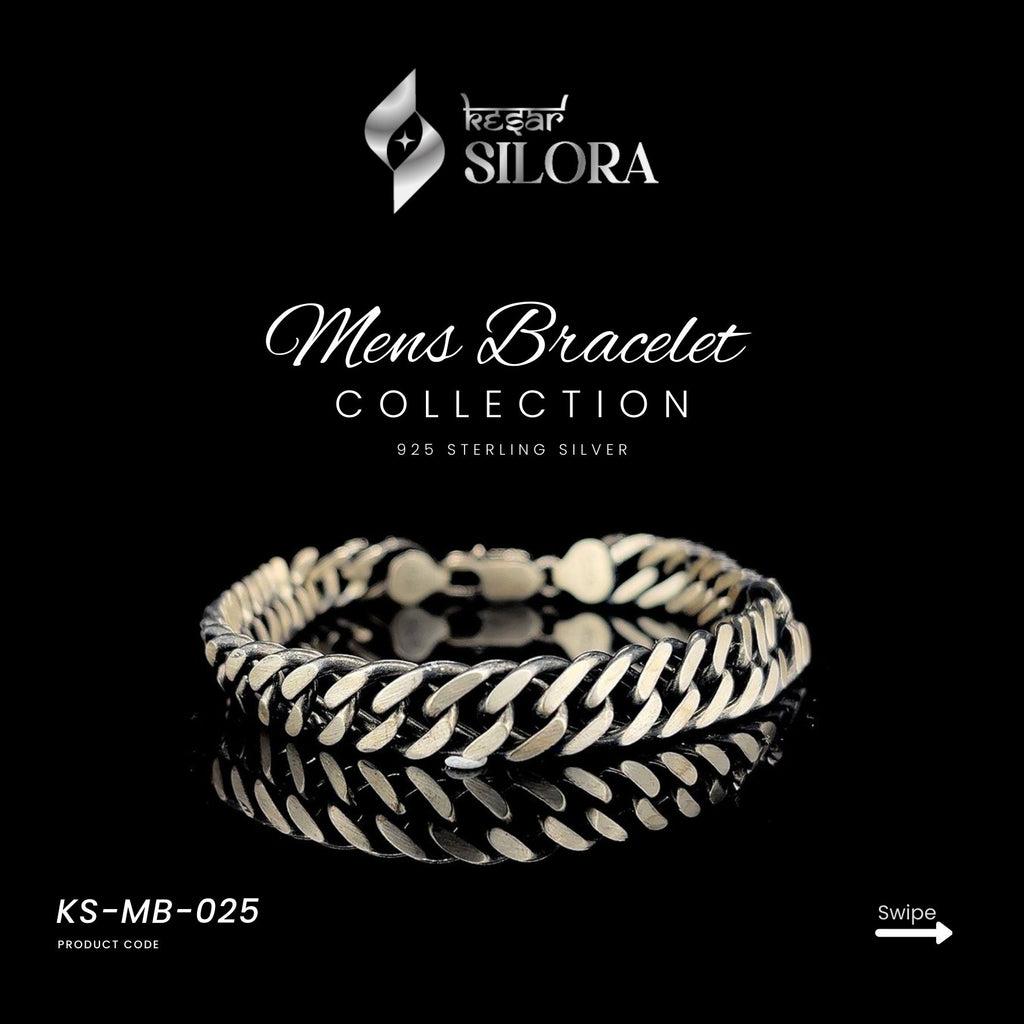 Cuban Link Men’s 925 Sterling Silver Bracelet