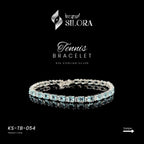 Sky Blue Topaz Diamonds 925 Sterling Silver Bracelet