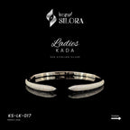 Diamond-Studded Classic Cut Sterling Silver Bracelet
