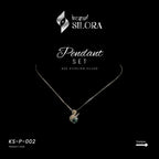 Emerald Studded Swan Pendant