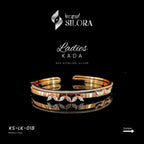 Rose Gold Plated Scattered Floral Diamond Sterling Silver Bracelet