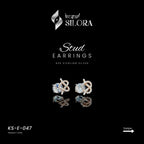 Solitaire With Infinity Heart Studs