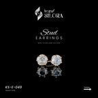 Rose Gold Solitaire Studs