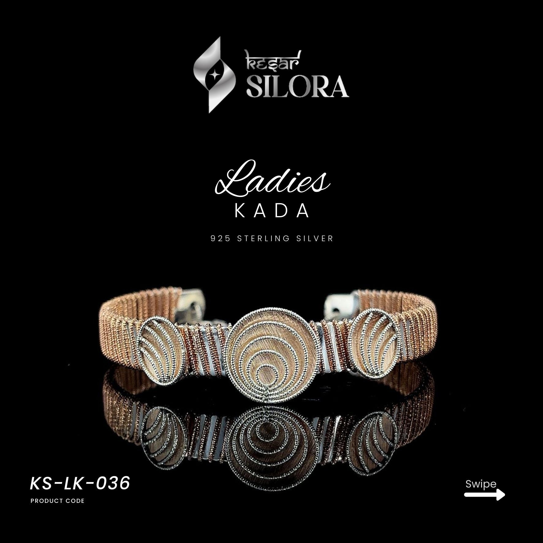 Spiral Motif Link Kada