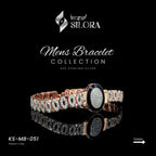 Black Enamel Diamond Studded Bracelet