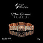 Lion Head Diamond Studded Bracelet