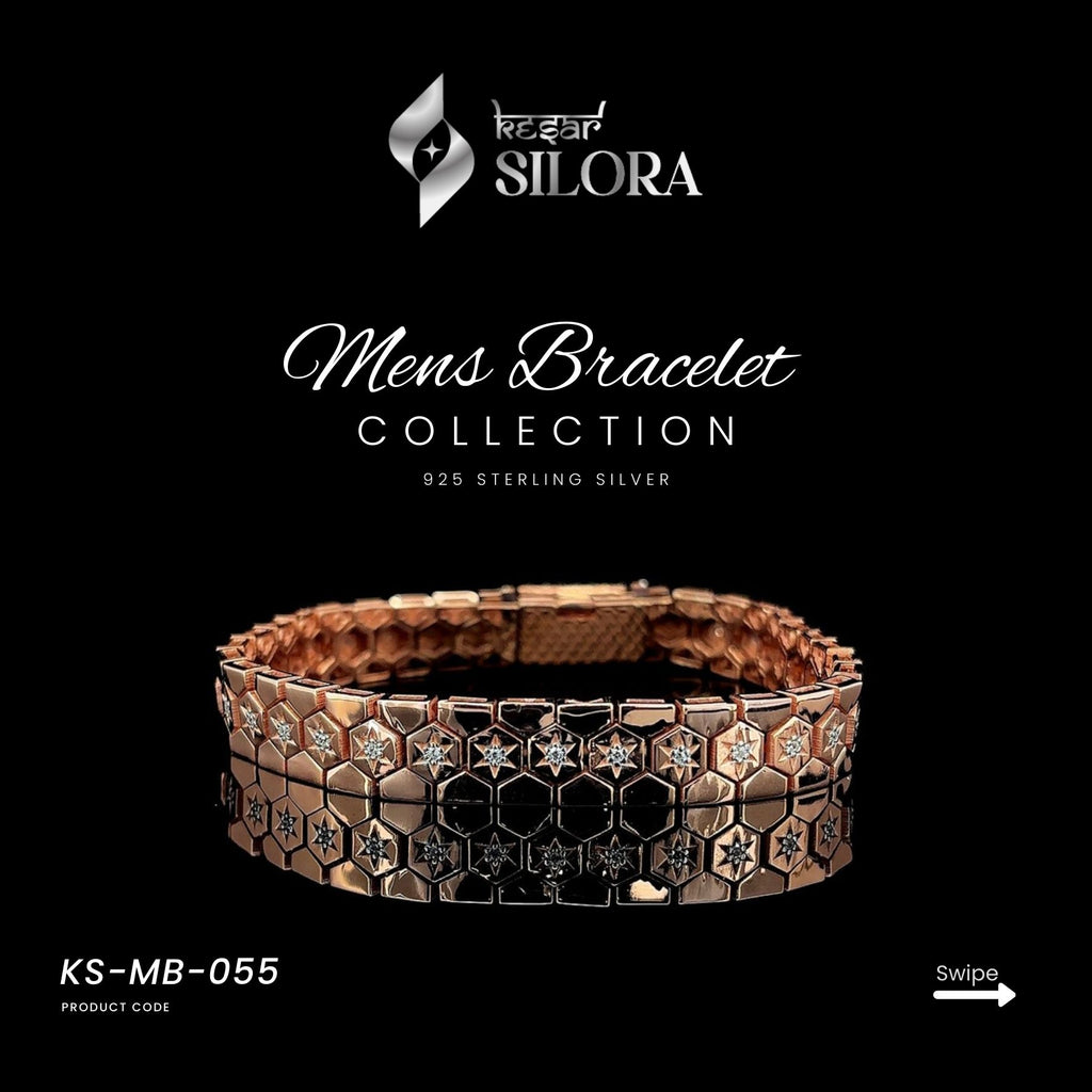 Star Studded Diamond Link Bracelet