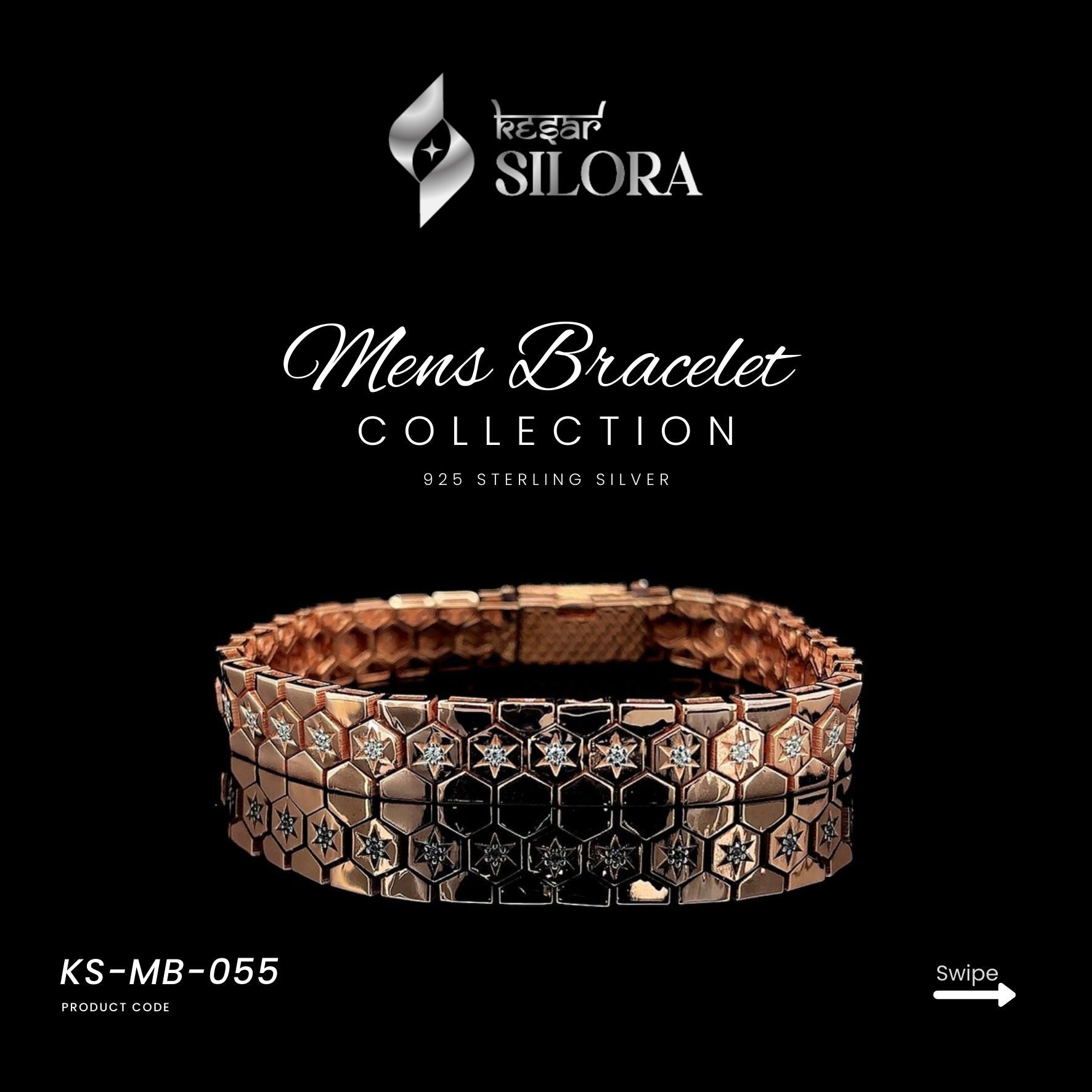 Star Studded Diamond Link Bracelet