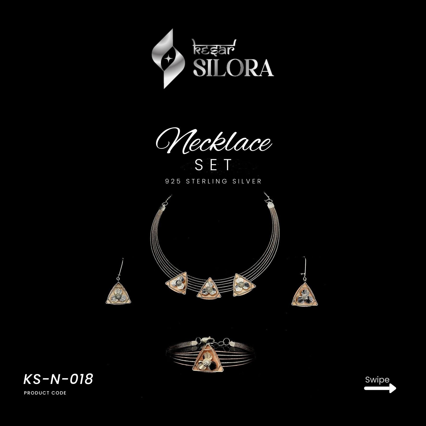 Triangle Form Necklace Set
