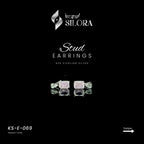 Pink Emerald Diamond With Tear Drop Earrings