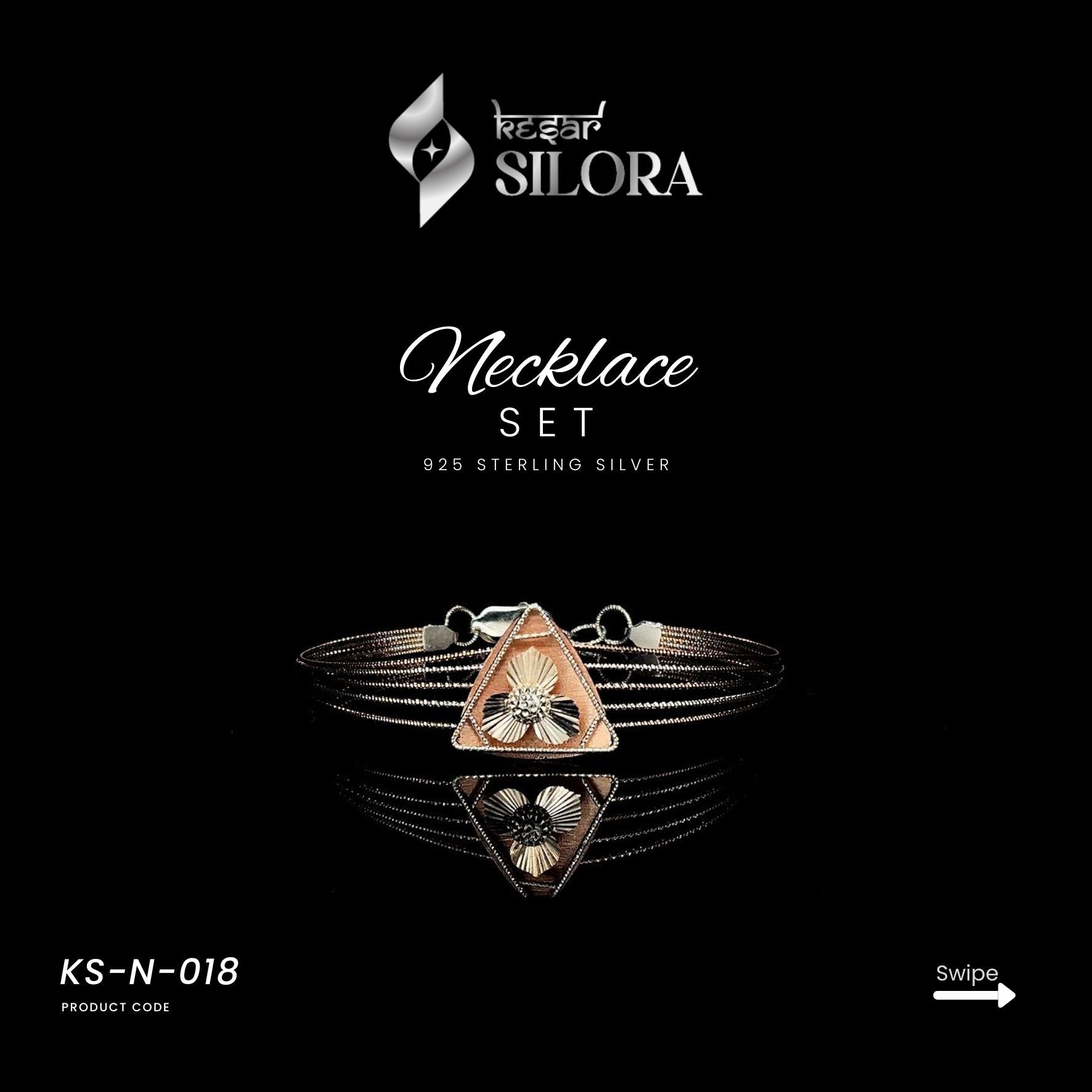 Triangle Form Necklace Set