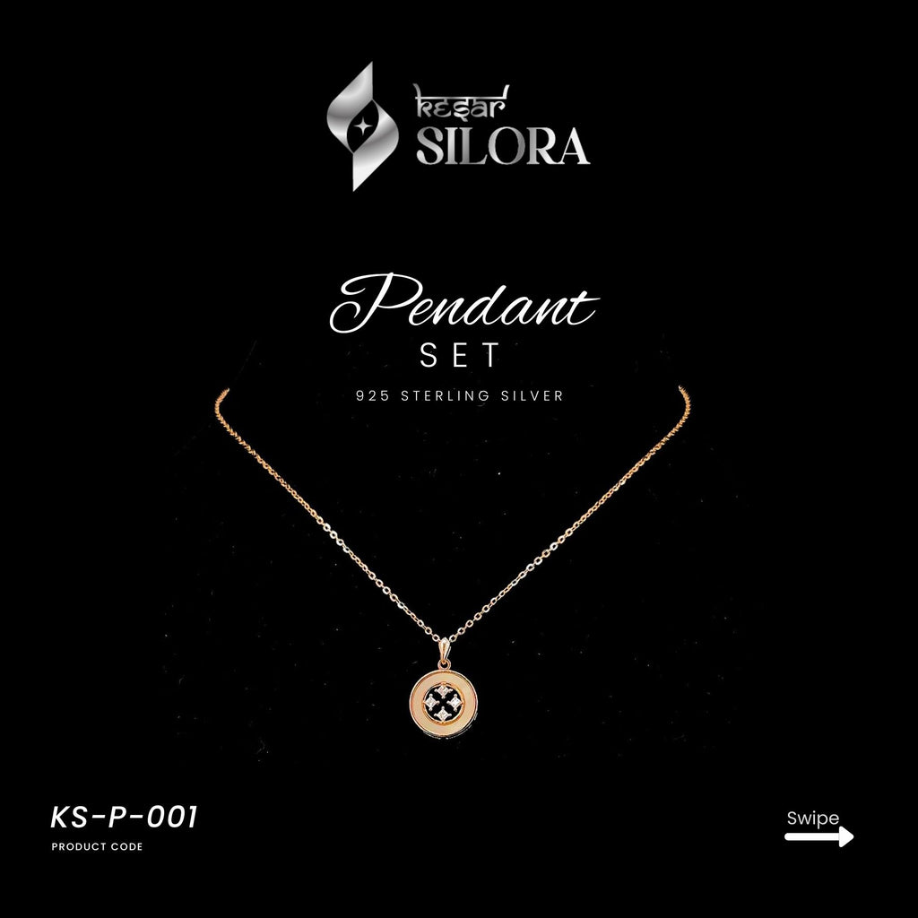 Round Celestial Diamond Studded Pendant