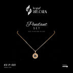 Round Celestial Diamond Studded Pendant