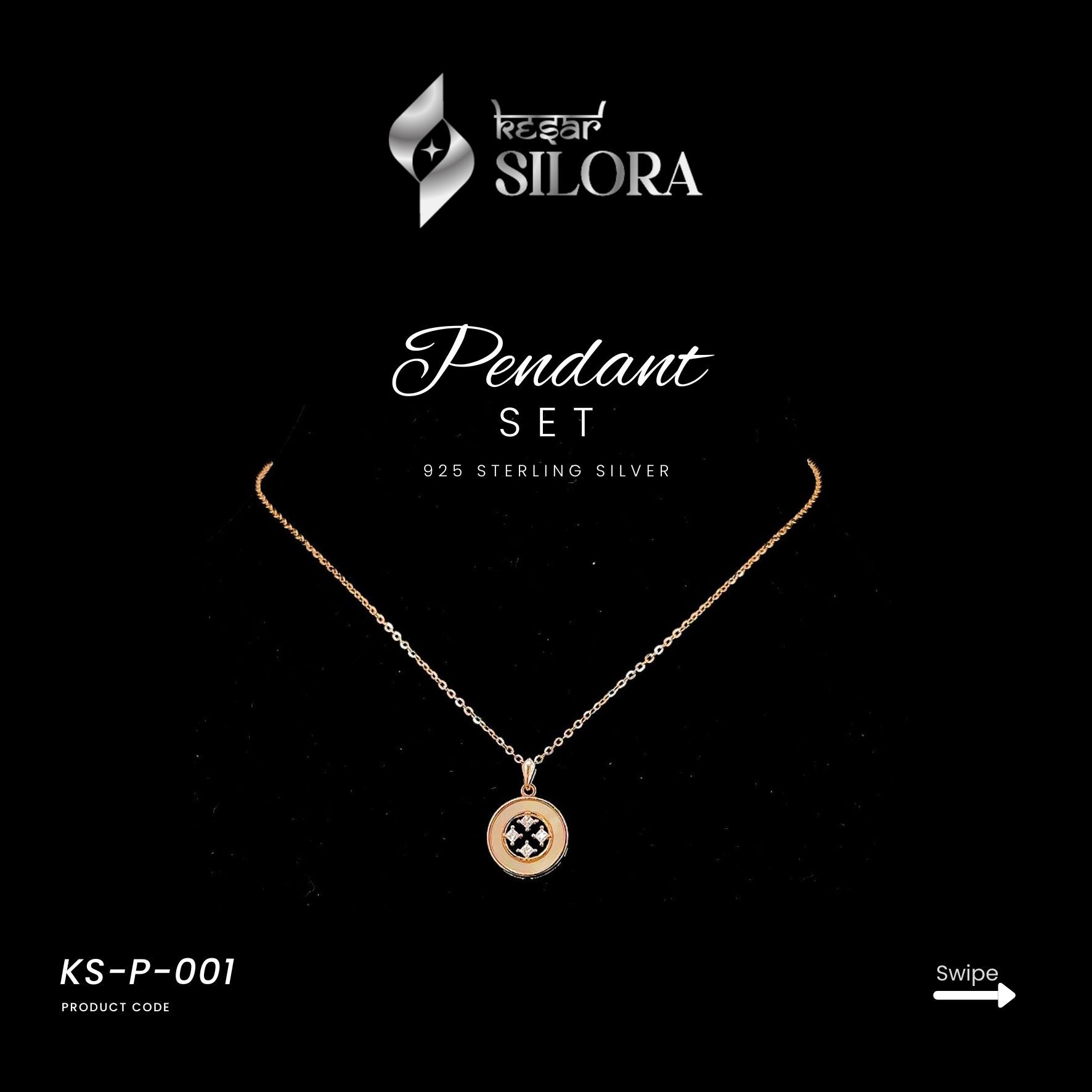 Round Celestial Diamond Studded Pendant